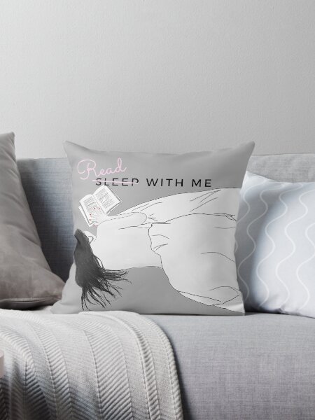 Read with me - Beauty in Bed - Schriftzug Dekokissen