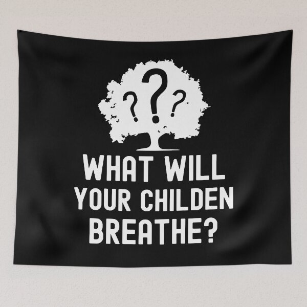 Item preview, Earth Day, What Will Your Children Breathe Nature designed and sold by Fabvity.