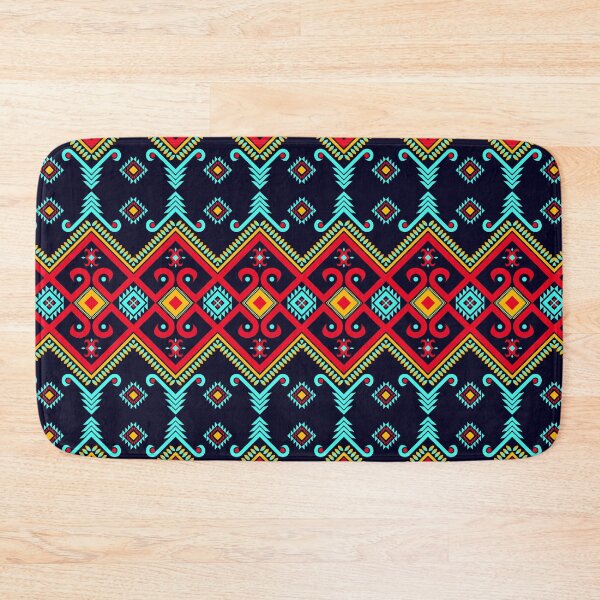 Item preview, Batik Pattern / Ethnic pattern Seamless Red Yellow Green Navy designed and sold by RisaArt22.