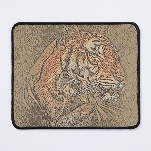 Tiger 3D Art Board Print for Sale by KROKOTON