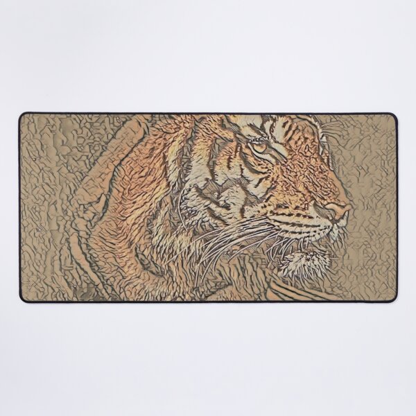 Tiger 3D Art Board Print for Sale by KROKOTON