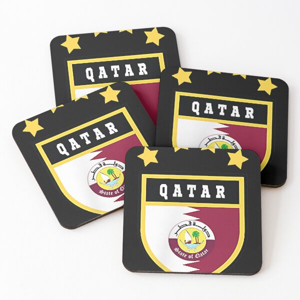 Item preview, Qatar pocket coat of arms national pride flag  designed and sold by MichaelannNewma.