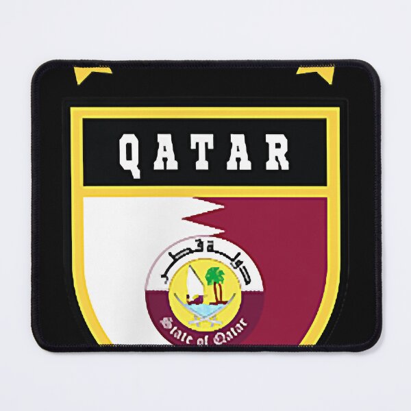 Item preview, Qatar pocket coat of arms national pride flag designed and sold by MichaelannNewma.