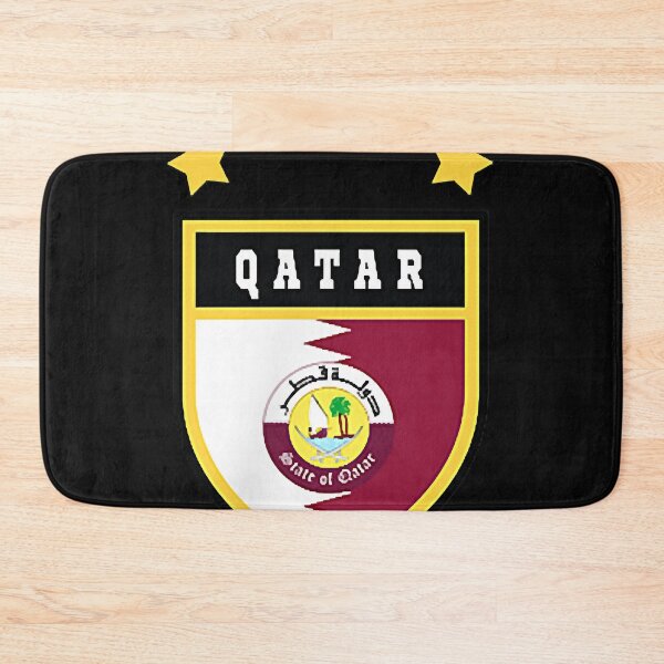 Item preview, Qatar pocket coat of arms national pride flag  designed and sold by MichaelannNewma.