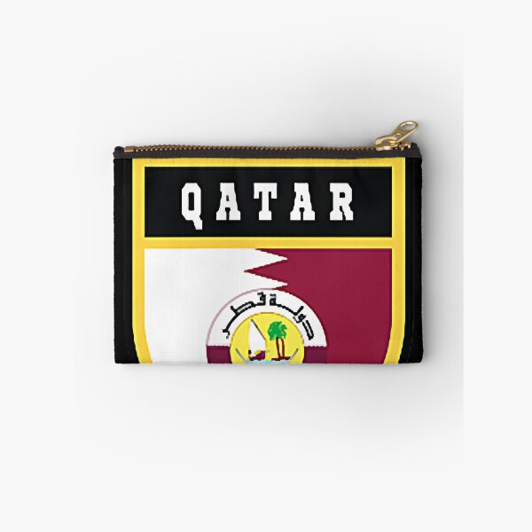 Item preview, Qatar pocket coat of arms national pride flag  designed and sold by MichaelannNewma.