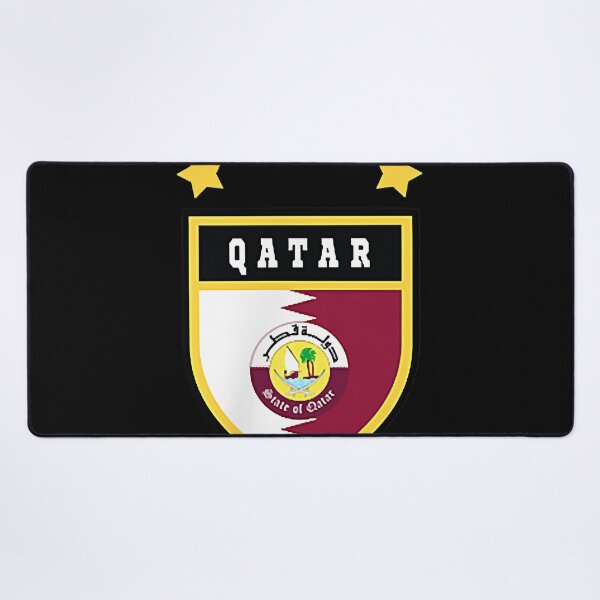 Item preview, Qatar pocket coat of arms national pride flag designed and sold by MichaelannNewma.
