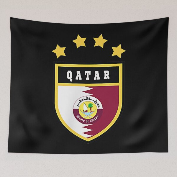 Item preview, Qatar pocket coat of arms national pride flag  designed and sold by MichaelannNewma.