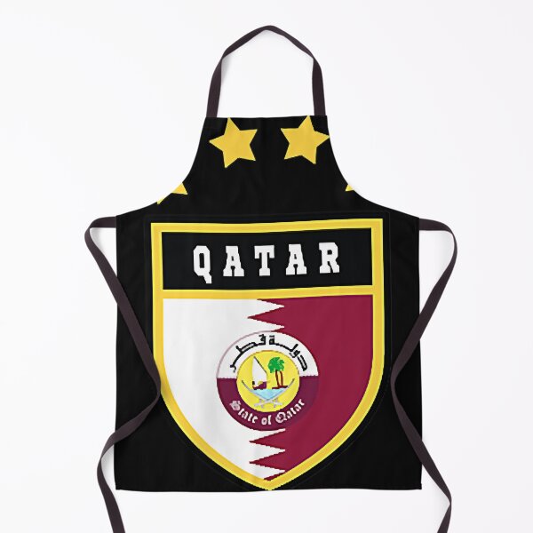 Item preview, Qatar pocket coat of arms national pride flag designed and sold by MichaelannNewma.