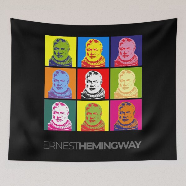 Item preview, Reveal The Secret Ernest Hemingway Pop-Art Poster Gifts For Movie Fans designed and sold by Aminalarkin.