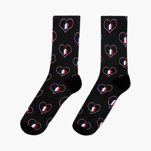 Item preview, Black heart map France colors designed and sold by Astralia.