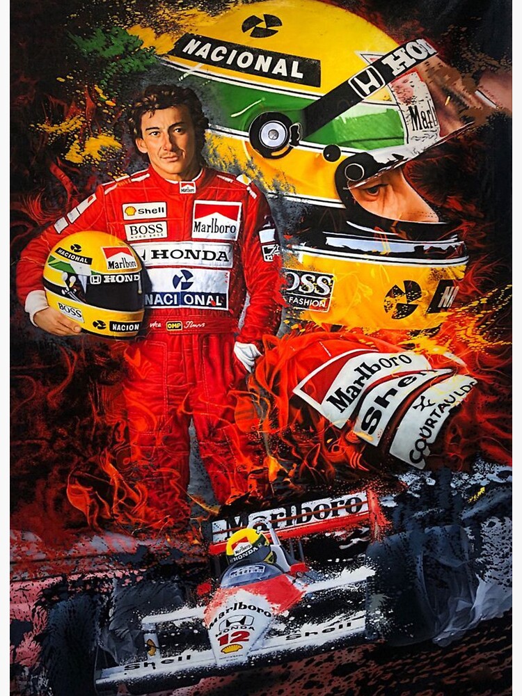 Fun art Ayrton Senna  Art Board Print for Sale by AthaliaErma