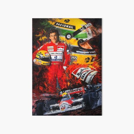 Fun art Ayrton Senna  Art Board Print for Sale by AthaliaErma