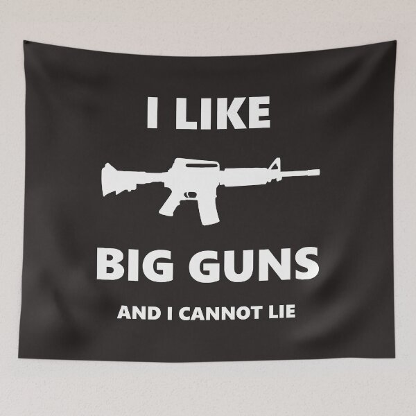 Item preview, I Like Big Guns and I Cannot Lie Pro-Gun Funny  designed and sold by AntoniAlmira.