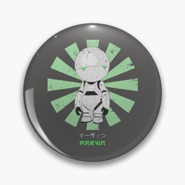 Item preview, Marvin Paranoid Android Retro Japanese designed and sold by AntoniAlmira.