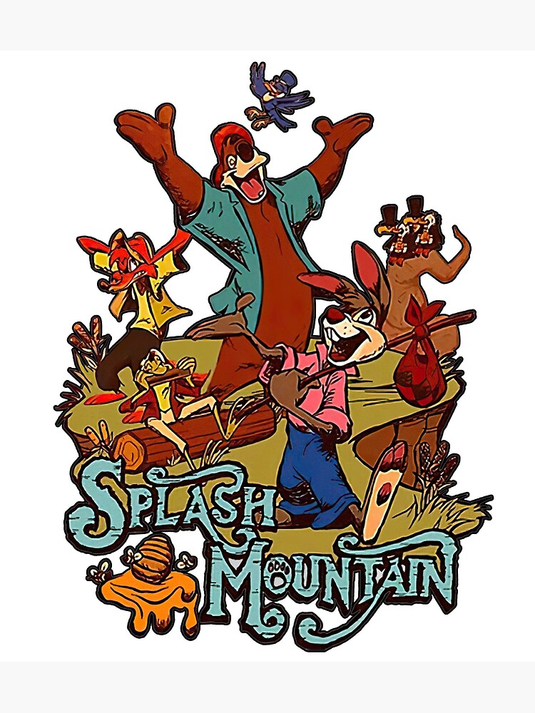 "Splash Mountain Song of the South Cartoon" Poster for Sale by