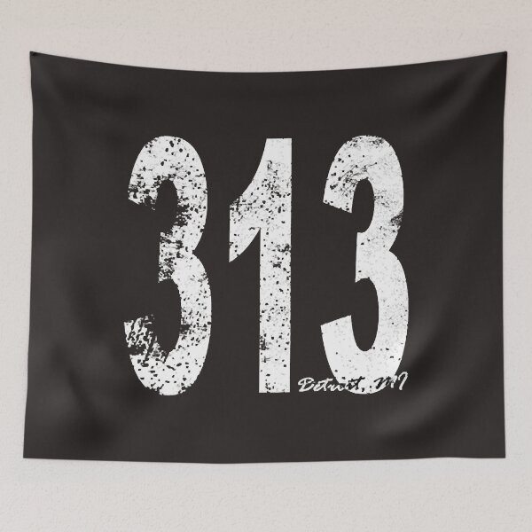 Item preview, Vintage Detroit Area Code 313 designed and sold by AntoniAlmira.