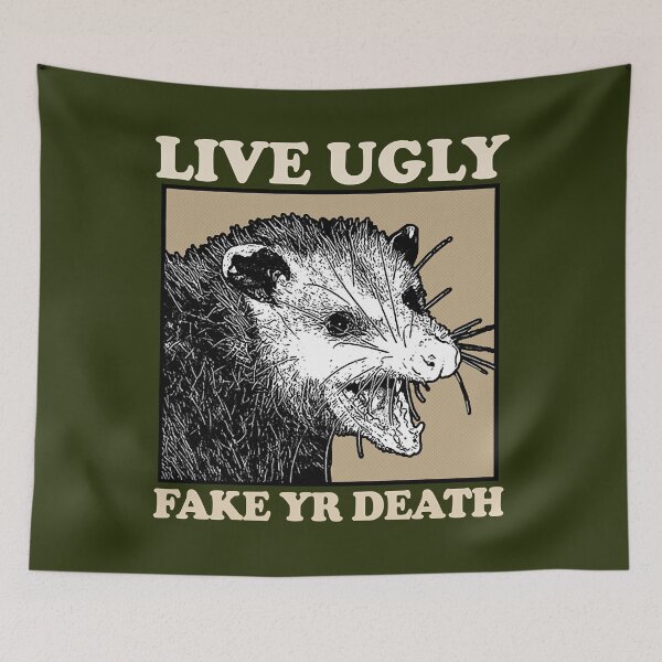 Item preview, Live Ugly Fake Yr Death  Possum Lover Design designed and sold by ArenTetee.