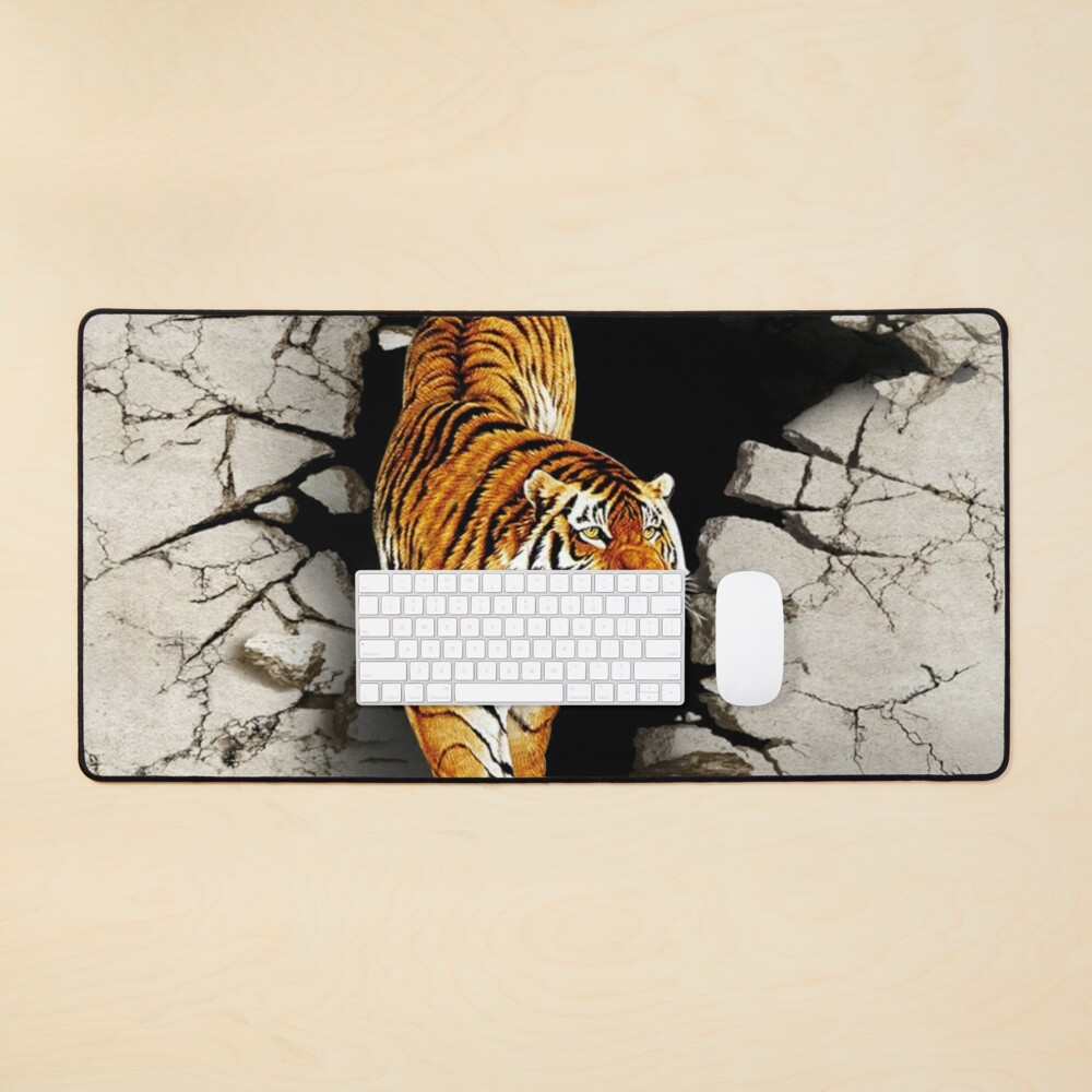 Tiger 3D Art Board Print for Sale by KROKOTON