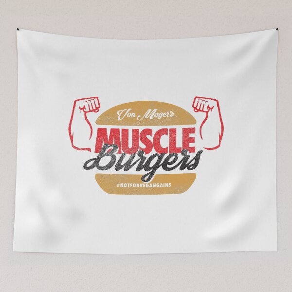 Item preview, Muscle Burger T-Shirt by Calum Von Moger designed and sold by ArenTetee.
