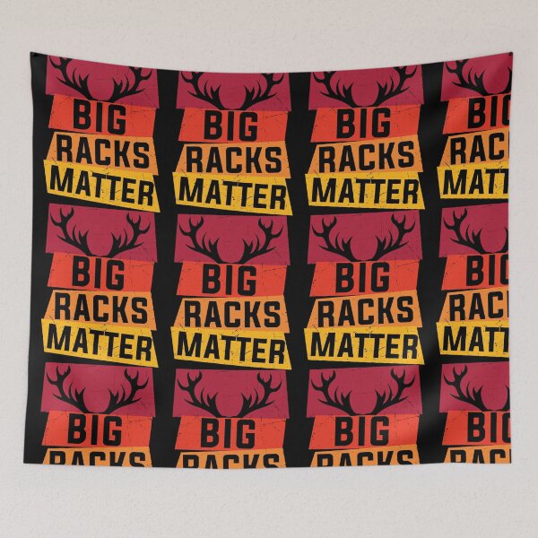 Item preview, Big Racks Matter - Live Free And Hunt Hard - Funny Deer Buck Hunting designed and sold by ExploreTheStore.