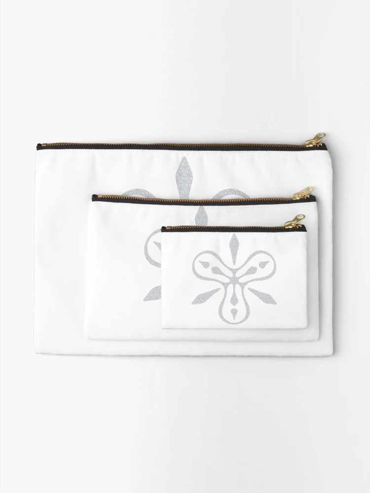 Thumbnail 2 of 4, Zipper Pouch, Simple Magic Psychedelic Triangle Pattern designed and sold by LiquidGeometry.