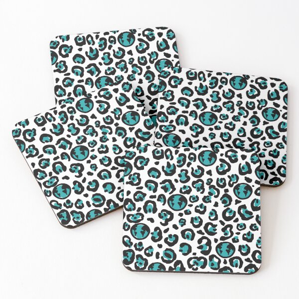Item preview, Earth Day Themed Aqua Cheetah or Leopard Pattern designed and sold by mrhighsky.
