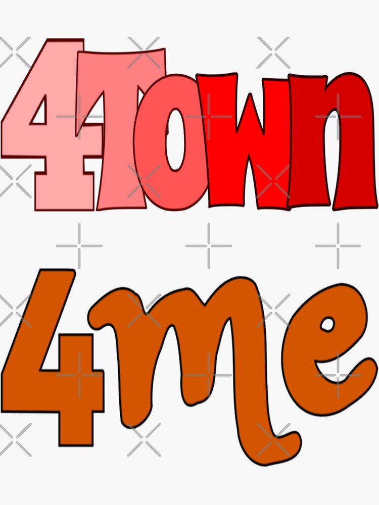 Discover 4town 4me 4town  Sticker