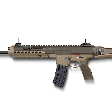 Artwork thumbnail, Assault Rifle Pixel Art by digitalknight