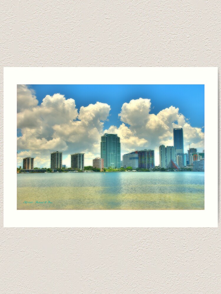 Alternate view of Brickell Bay Art Print