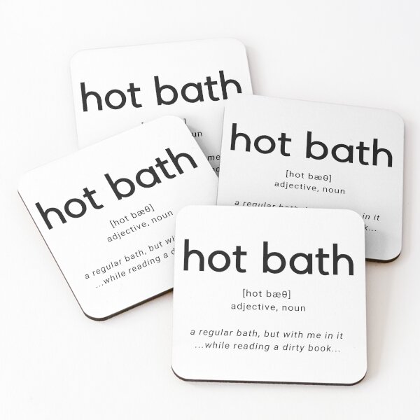 Hot Bath - Definition  Untersetzer (4er Set)