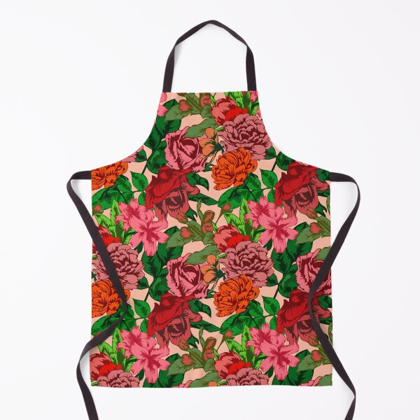 Item preview, Pink floral pattern with garden flowers designed and sold by Iryna Pakhomova.