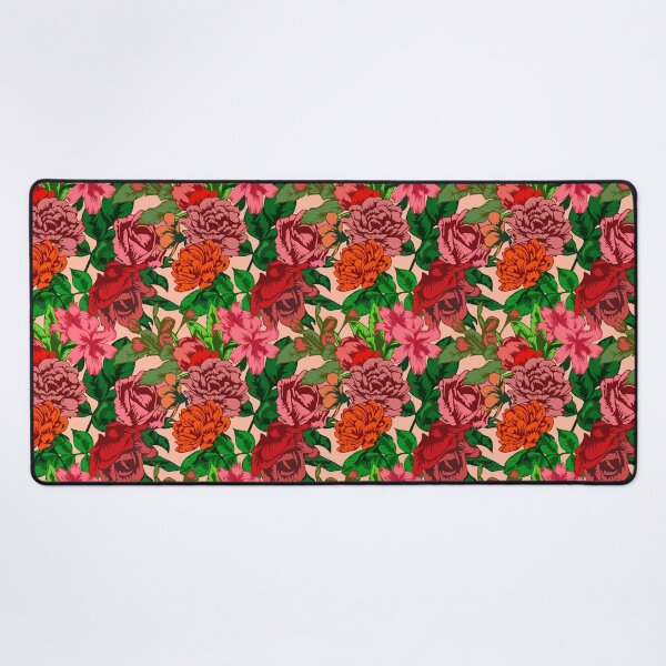 Item preview, Pink floral pattern with garden flowers designed and sold by Iryna Pakhomova.