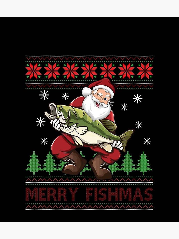 Fishing Merry Fishmas Ugly Christmas Sweater All Over Printed For