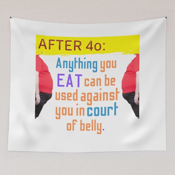 Item preview, After 40 Weight Gain Is Harsh Reality | Fun Fact designed and sold by CosmicStory.
