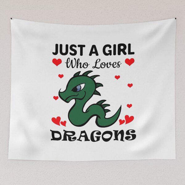 Item preview, Just a Girl Who Loves Dragons designed and sold by mmammammira.