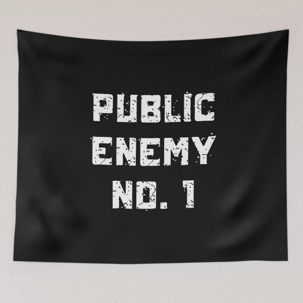 Item preview, Vintage Public Enemy Number 1 Typography  designed and sold by garniturex.