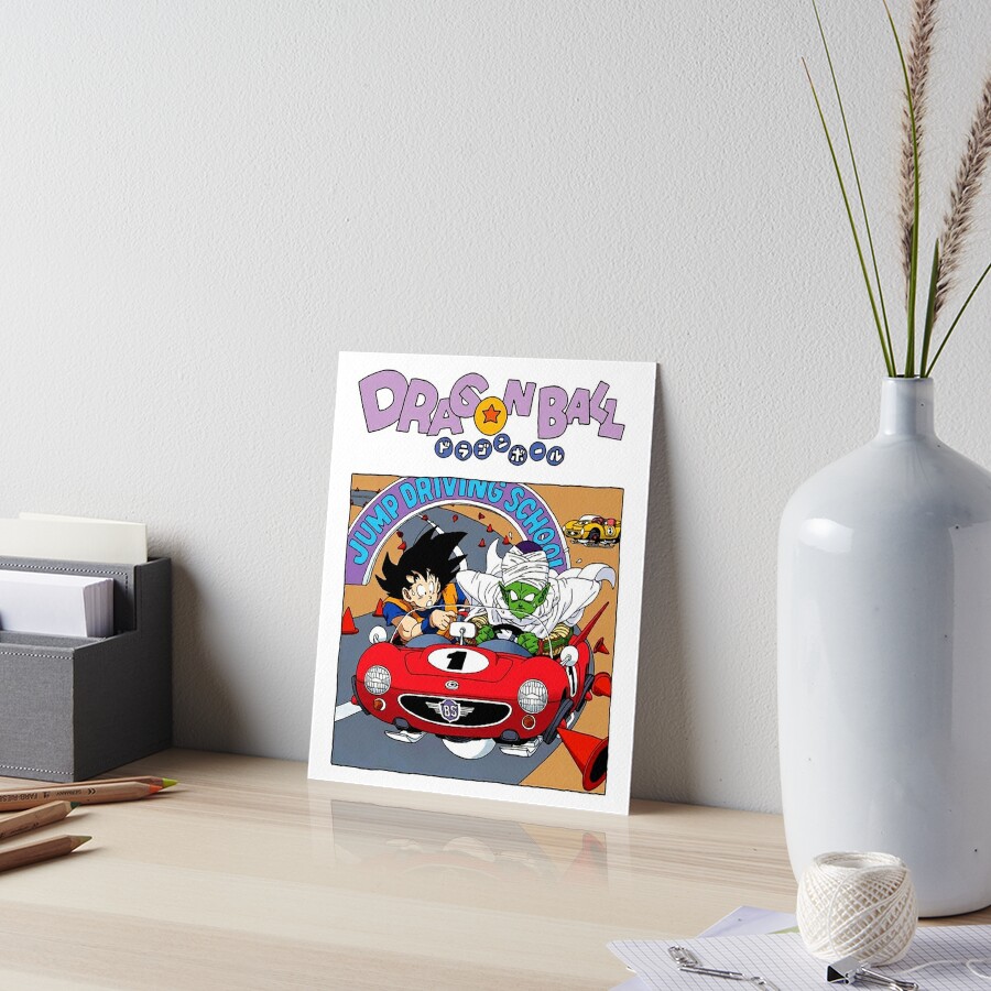 "Cute Goku And Piccolo Driving School" Art Board Print for Sale by