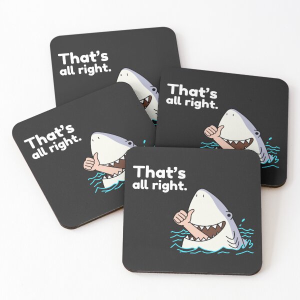 Item preview, That's All Right Shark Eating Man Sarcasm designed and sold by mrkedi123.