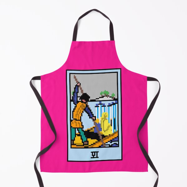 Item preview, Wait, is this pixel art tarot? Pink - Minor Arcana 'Six of Swords' (Design for T-shirt, stickers and other accessories) designed and sold by Pixel Waite.