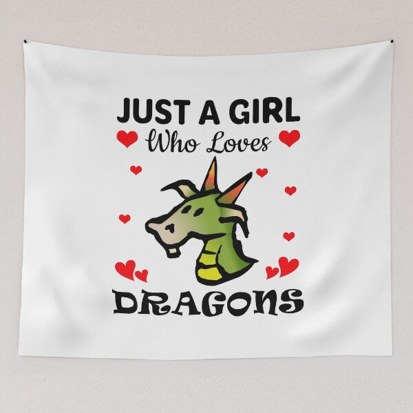 Item preview, Just a Girl Who Loves Dragons designed and sold by mmammammira.