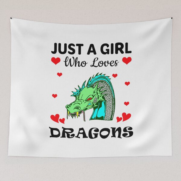 Item preview, Just a Girl Who Loves Dragons designed and sold by mmammammira.