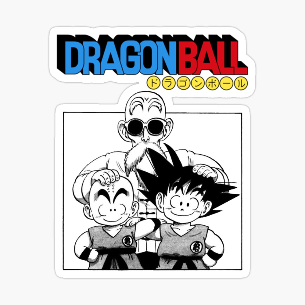 DBZ Goku Krillin And Master Roshi Drawing Fan Art