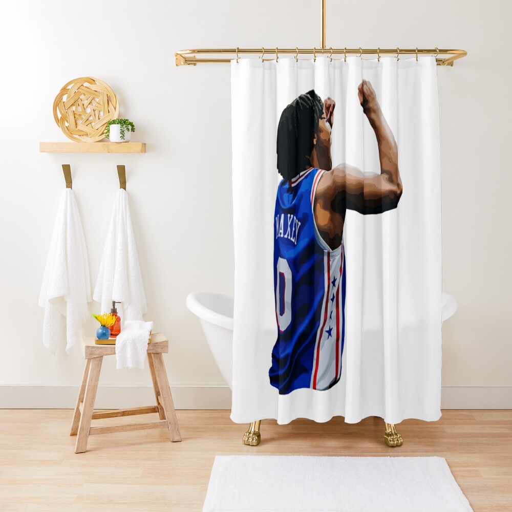Cheap Tyrese Maxey Celebration Shower Curtain CS-0857WS1T
