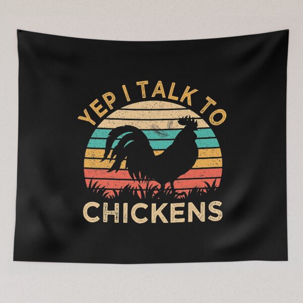 Item preview, Yep I Talk To Chickens Vintage Funny Chicken Farmer Gift designed and sold by davetmccall.