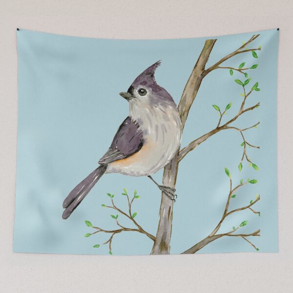 Item preview,  Tufted titmouse watercolor designed and sold by Bwiselizzy.