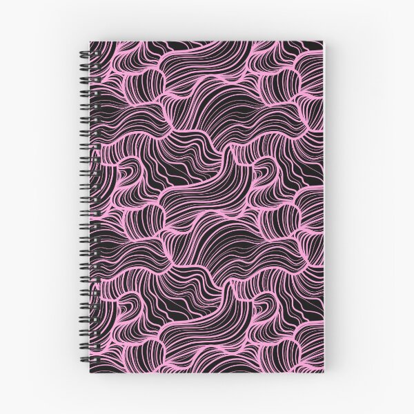 Item preview, Abstract pink waves pattern designed and sold by izzygorrocha.