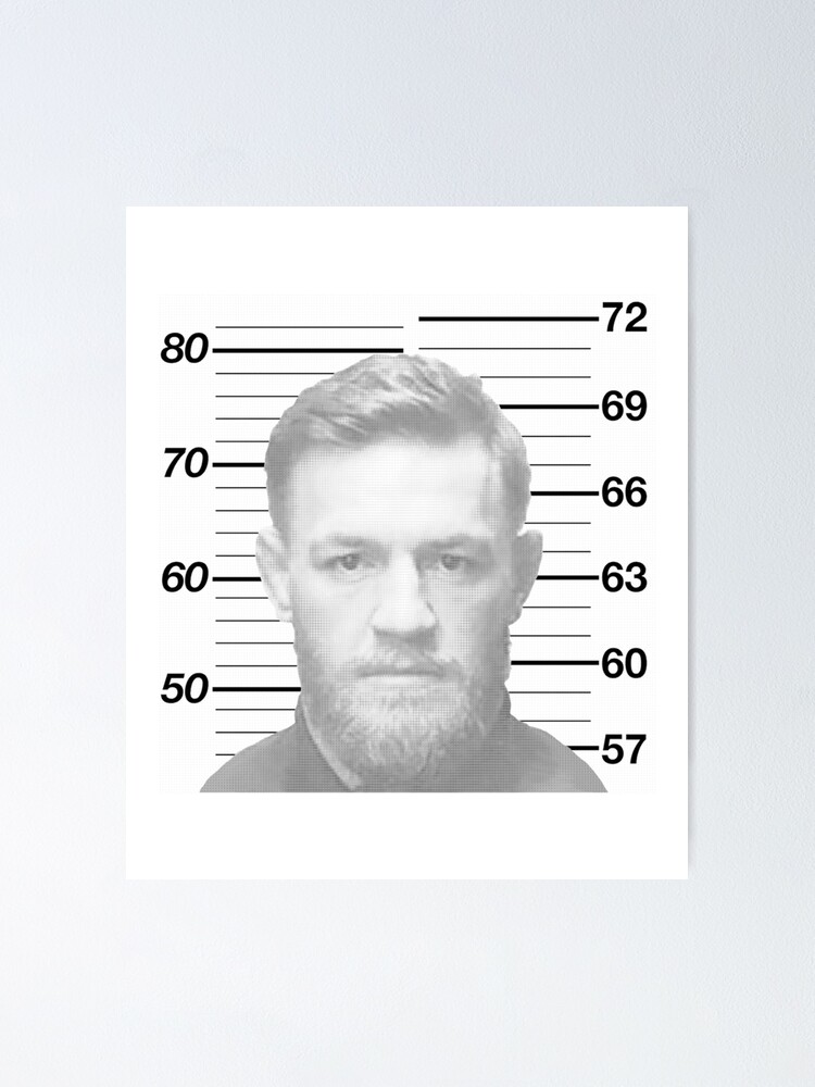 "Conor McGregor Mugshot" Poster By FrankieMusonda | Redbubble