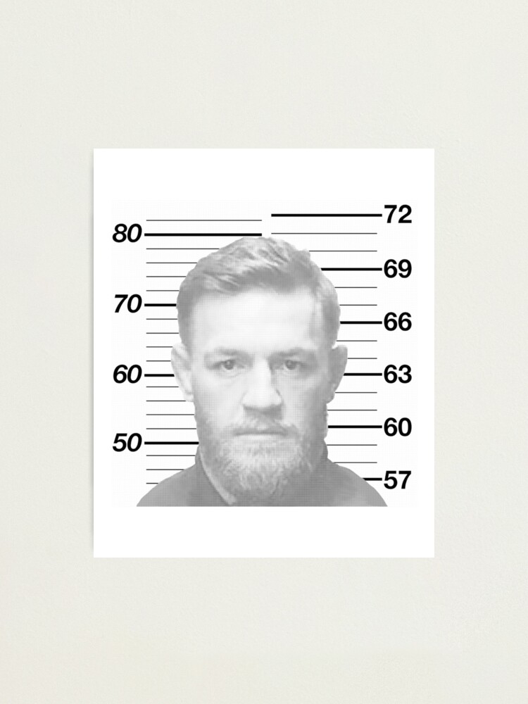 "Conor McGregor Mugshot" Photographic Print By FrankieMusonda | Redbubble