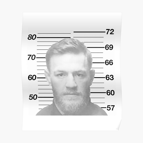 "Conor McGregor Mugshot" Poster By FrankieMusonda | Redbubble