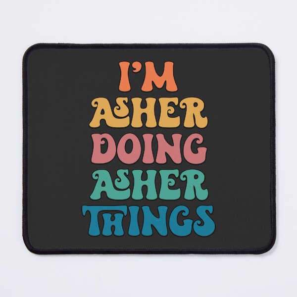 Item preview, Asher Funny Retro First Name designed and sold by Americandude.